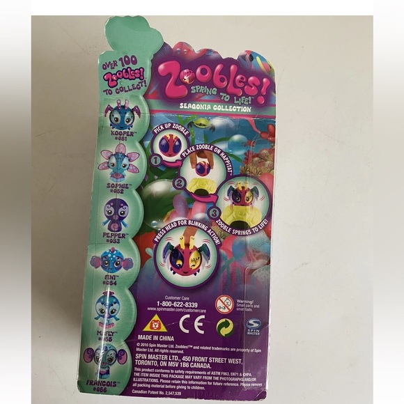 Zoobles Toy Spring To Life Seagonia Collection Kooper #051 New - Picture 5 of 6